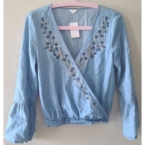 Aeropostale long-sleeved Denim shirt Size S